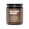 Nature's Buttery Blend skin therapy 8oz jar with brown label on a white background
